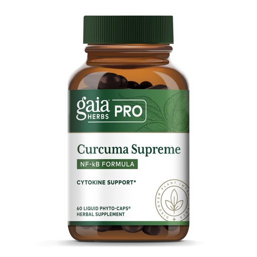 [BRSWIZQDOAAB4AIZ] GAIA HERBS PRO Curcuma Supreme - Supports Immune Health* - Turmeric Root Extract & Black Pepper Fruit Extract - Organic Ingredients - 60 Liquid Phyto-Caps (60 Servings)