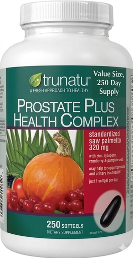 [BRSRYZYFDFYQK2DV] Men's Health Complex with Saw Palmetto, Zinc, Lycopene, Pumpkin Seed & Cranberry, 250 Softgels