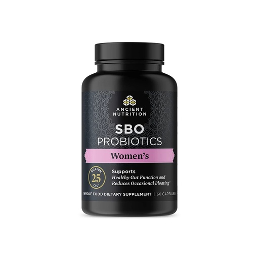 [BRSWYBLYC4CWCGTZ] Ancient Nutrition Probiotics for Women, SBO Probiotics Women's 60ct, Digestive and Immune Support, Bloating Relief for Women, Gluten Free, Superfoods Blend, 25 Billion CFUs*