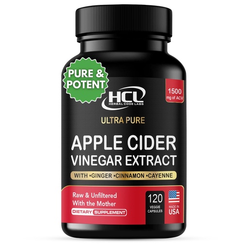 [BRSWGFA2PN5BSD3O] Apple Cider Vinegar Capsules 1500 mg Extract with the Mother - Extra Strength Raw Apple Cider Pills w Ginger Cayenne Cinnamon - Natural Detox Potent Digestion Cleansing System ACV Supplement