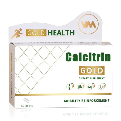 [BRSREEAQBMHA2HTP] Calcitrin Gold Dietary Supplement - Mobility & Bone Strength Support, Joint Strength Supplement, Suitable for Men, Elderly and Women, 60 Tablets (1pc)