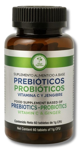 [BRSREGATC5YQAFA2] Prebiotic & Probiotic Supplement – 60 Tablets – Gut Health & Digestive Enzymes – Lactobacillus, Bifidobacterium, Agave Inulin, Papaya, Ginger & Vitamin C – 30-Day Supply - Probioticos