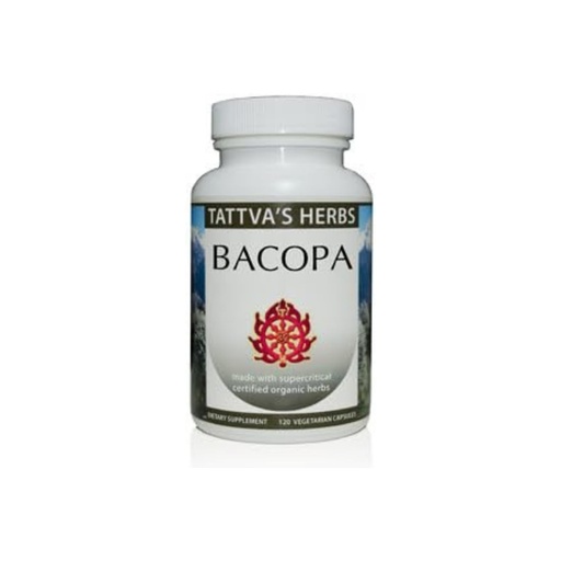 [BRSWKGYYA4BBS33C] Tattva's Herbs Bacopa Monnieri Supplement, CO2 Extract, 500mg, 120 Ct | Premium supercritical CO2 Bacopa Monnieri enhanced with Pippali for optimal absorption and purity