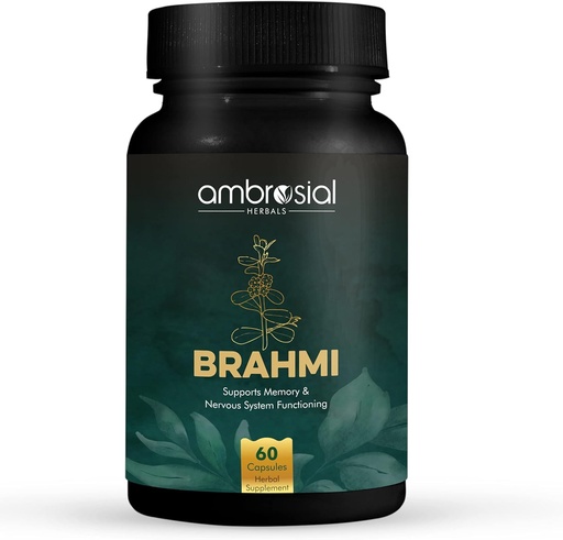 [BRSW2ZQHOQCWKFDK] AMBROSIAL Brahmi Capsules 500 mg Pack of 1-60 Capsules