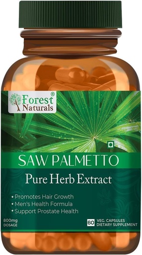 [BRSROAYQCR6W2DTZ] Saw Palmetto Extract Capsules | 60 Veg Capsules | 800Mg | Pack of 1