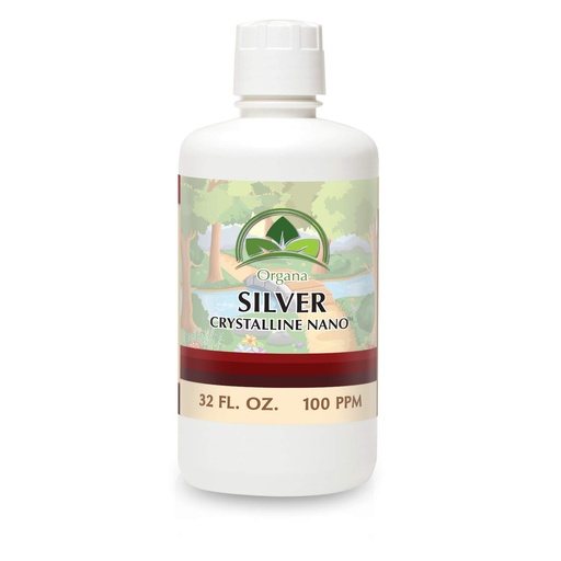 [BRSWYGL3BV5GECTZ] Organa Crystalline Nano Colloidal Silver - 100 PPM - 32 oz Bottle