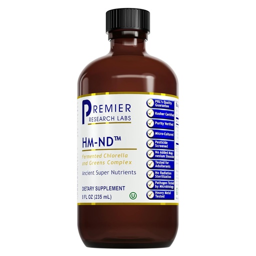 [BRSWYBIDCAPRMHQ7] Premier Research Labs Fermented HM-ND - Cilantro, Parsley, and Chlorella Liquid, Full Body Detox and Cleanse for Men and Women, Cilantro Supplement with Organic Herbal Extracts - 8 Fl Oz