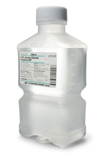 [BRSROHYTAQNAMFAU] Normal Saline 1000ml 0.9% Sodium Chloride USP for Irrigation - Pack of 2