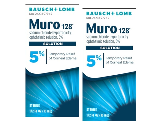 [BRSROADQOUBBA33B] Muro 128 Solution – Sodium Chloride Hypertonicity Ophthalmic Solution 5%, Temporary Relief of Corneal Edema, 0.5 fl oz (15 mL) (Pack of 2)