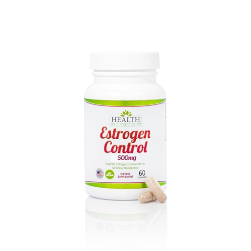 [BRSWGAQFPIHBA23O] Health As It Ought To Be Estrogen Control Supplement | Physician Formulated Blend for Optimal Estrogen Metabolism | 60 Capsules