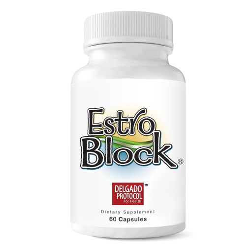 [BRSWECQYPMGWAD35] EstroBlock Estrogen Balance Supplement - Maintain Clear Skin, Body Defenses for Women & Men - Delgado Protocol - Original Formula w/No Crystalline DIM Against Dysfunction - 60 Capsules
