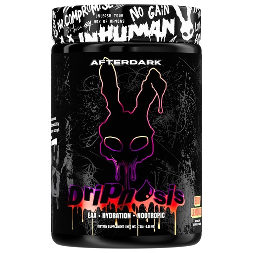 [BRSRYYLYAEMGC33B] AFTERDARK Dripnosis, Intra and Post Workout Powder, BCAA and EAA Amino Acids, Coconut Water Electrolytes, Nootropics for Focus and Recovery, Stimulant Free, [Flavor] (Berry Lemonade)