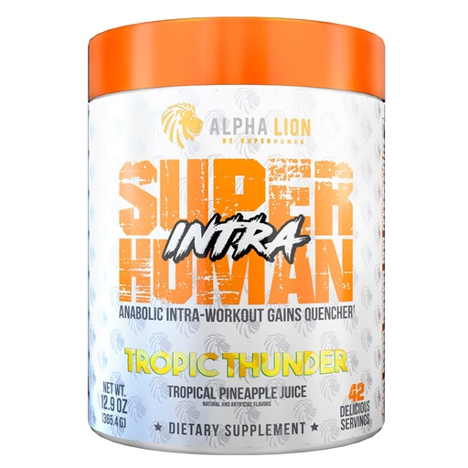 [BRSW2ZTYOUNW2YLD] ALPHA LION Superhuman Intra Workout Powder for Men & Women, Amino Acids Drink, Muscle Recovery Supplement, BCAA Powder, Electrolytes & Hydration Mix (42 Servings, Tropical Pineapple Juice Flavor)