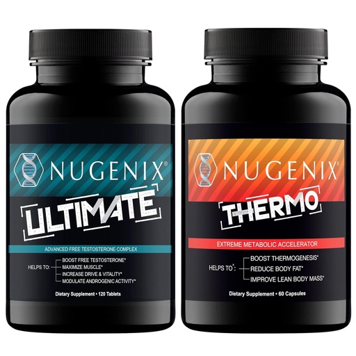 [BRSRMGANBYPGYHT5] Nugenix Thermo Fat Burner for Men and Ultimate Testosterone Supplement for Men