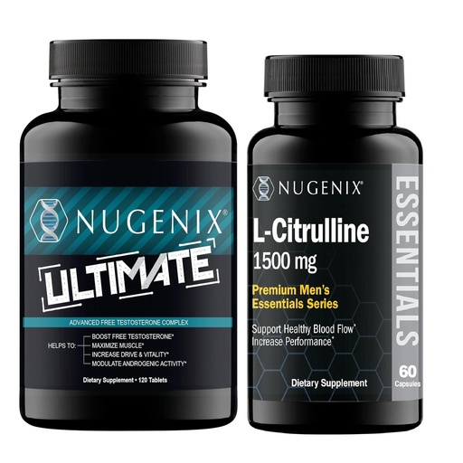 [BRSRACQ3O4IRO3AV] Nugenix Essentials L-Citrulline and Ultimate Testosterone Booster for Men