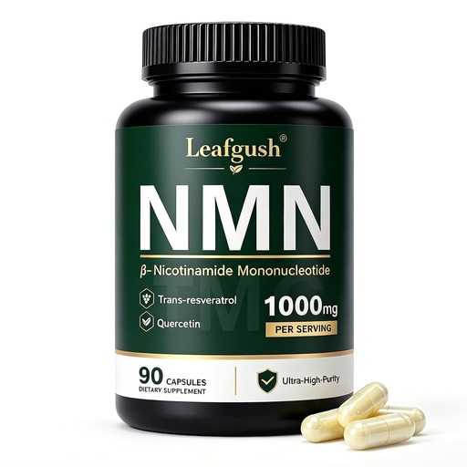 [BRSRYYYFCAPBUCTD] NMN Supplement, NAD+ Precursor Support 1000mg 5-in-1 Complex with 600mg Nicotinamide Mononucleotide and TMG 200mg, Trans-Resveratrol, Quercetin, CoQ10 for Cellular Energy, Antioxidant Support