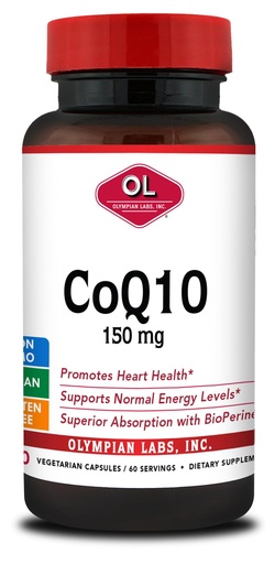 [BRSWIYA6C4FGCDDM] Olympian Labs Coq, 150mg, 60 Capsules (Packaging May Vary)