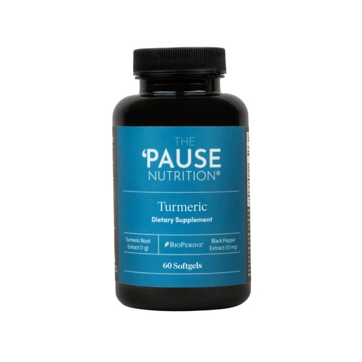 [BRSREGABCUHQMCY4] The 'Pause Life Turmeric, Supplement for Women & Men, Bone, Joint & Immune Support, Natural Herbal Formula with Black Pepper Extract & Turmeric Root, Easy to Swallow, 30 Servings, 60 Softgels