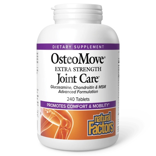 [BRSWIGA7CZYBQ3QV] Natural Factors, OsteoMove Joint Care, Extra Strength Support for Joint and Bone Health, Non-GMO, 240 tablets (120 servings)