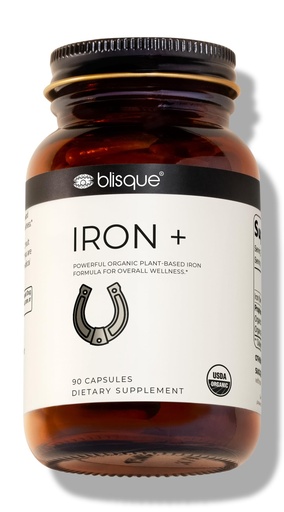 [BRSRAC33CMBBUAL3] Blisque - Organic Plant-Based Iron Formula for Blood Health, Immune Support, and Energy | from Organic Curry Leaf Extract | 90 Capsules