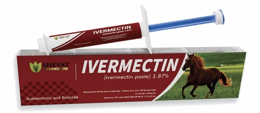 [BRSREHAFC57ROE3Z] Ivermectin Horse Paste 1.87% – Apple Flavored – 6.08g Tube – for Horses Up to 1250 lb - 1 Pack