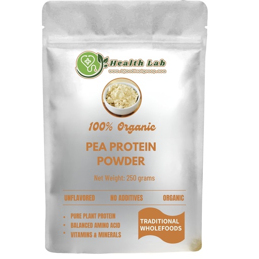 [BRSRAGALCMJWADI7] 100% Organic Pea Protein Powder, Unflavored, 250 Grams