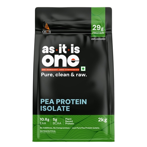 [BRSRMBQNOAMRE2TK] AS-IT-is Nutrition Pea Protein Isolate | Designed for Meal Supplementation | Easy to Digest - Vegan & Gluten-Free Cross-Flow Microfiltered Soy-Free (2000 Gms/70.5 Oz)