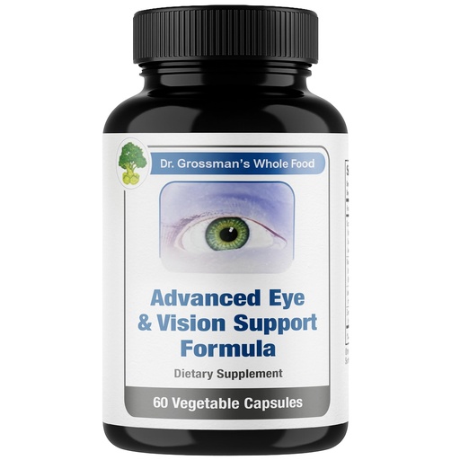 [BRSWIYARCYAGIYAV] Dr. Grossman’s Whole Food Advanced Eye & Vision Support Formula – Eye Supplement with Lutein, Zeaxanthin, Bilberry & Prickly Pear – Natural Supplement Blend for Eye Health & Clear Vision – 60 Capsules