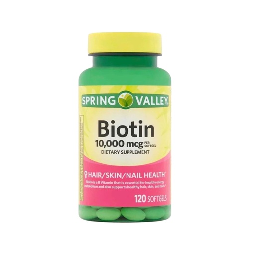 [BRSREA35CIDWE3L2] Biotin 10,000 mcg – 120 Tablets, High Potency Biotin Supplement, Vitamin B7 for Hair Skin and Nails for Women and Men, Biotin 10000 mcg Daily Support (Pack of 1)