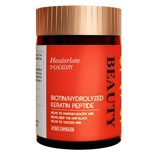 [BRSREGQ6BEAWMAYZ] High Potency Biotin Supplement 11000mcg for Hair Growth, Skin Health & Nail Strength - with MELATINE Hydrolyzed Keratin 200mg, Hyaluronic Acid 100mg & Hair Health Complex Formula