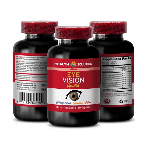 [BRSROFTYOIDQECIZ] Supplement for Healthy Retinal Function - Eye Vision Guard - Natural Detoxification for Brighter Eyes, Nourishing Eye Health Supplement, Vitamin A, Bilberry Extract, Bilberry for Vision, 1B 60 Caps