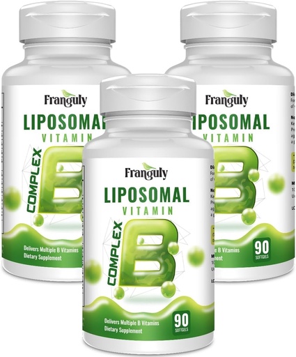 [BRSROGQPPMNRMDQU] Active B Complex Liposomal B Vitamin with Plus Choline Inositol High Potency B Complex B1, B2, B3, B5, B6, Biotin, Folate, B12 Methylcobalamin- Supports Energy and Brain Health - 270 Softgels