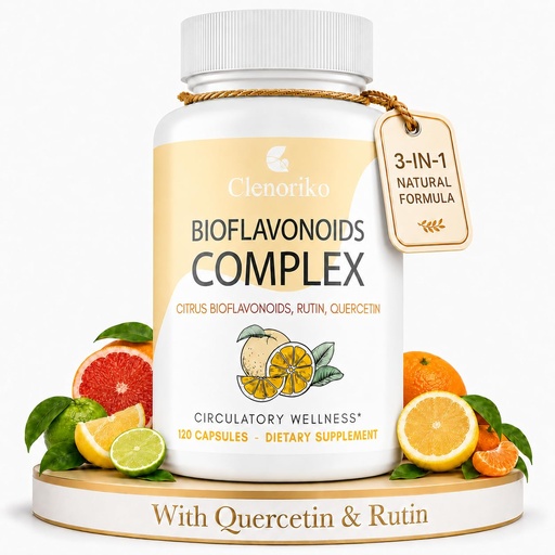 [BRSRYYYLCEMW2AAY] Citrus Bioflavonoids 1000mg with Quercetin & Rutin - Bioflavonoids for Antioxidant & Circulation*, Flavonoids Supplements - Standardized to 50% Hesperidin, 120 Capsules (60-Day Supply)