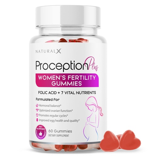 [BRSROZAKBEPQY3DU] Fertility Gummies for Women - Myo-Inositol, Folic Acid, Biotin, B Vitamins - Inositol Supplement for Female Fertility Support, Hormone Balance, Ovulation, Prenatal Conception (60 Vegan Gummies)