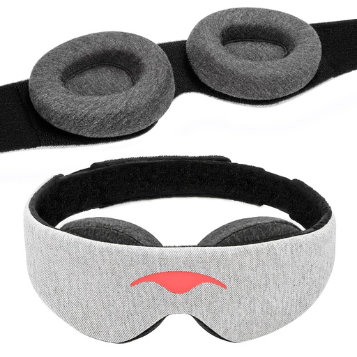 [BRSWGAQ3AR5ROCDU] Manta Original Sleep Mask - Maximum Blackout Sleep Mask for Deep Sleep, Adjustable with Detachable Eye Cups, Zero Eye Pressure for Back & Belly Sleepers, Ideal for Travel, Shift Work & Daytime Sleep