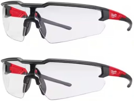 [BRSWIYYKAQOWAFTI] Milwaukee Anti-Fog Safety Glasses Clear Lens Black/Red Frame 2 pc. - Case of 2