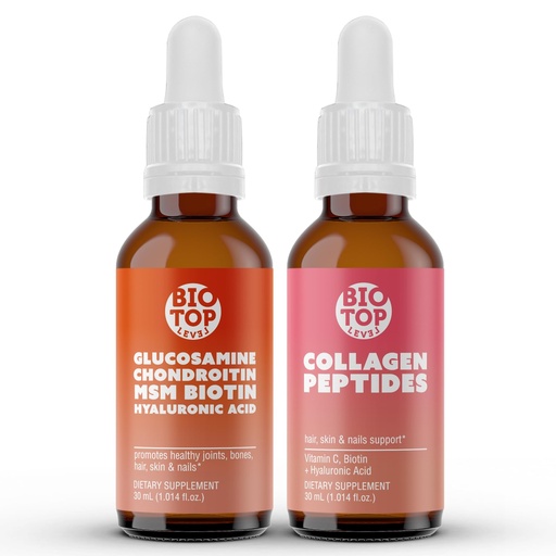 [BRSWKGACCR7R4YLM] Best Combination (Bundle) for the Good Health of Joints, Bones, Muscles, Hair, Skin and Nails - Glucosamine, Chondroitin, Collagen, Biotin, Hyaluronic Acid, MSM and Vitamin C