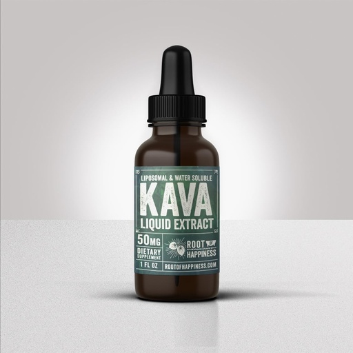 [BRSREHAYOQGQMA3O] Liquid Kava Extract - Liposomal - Water Soluble - 1oz