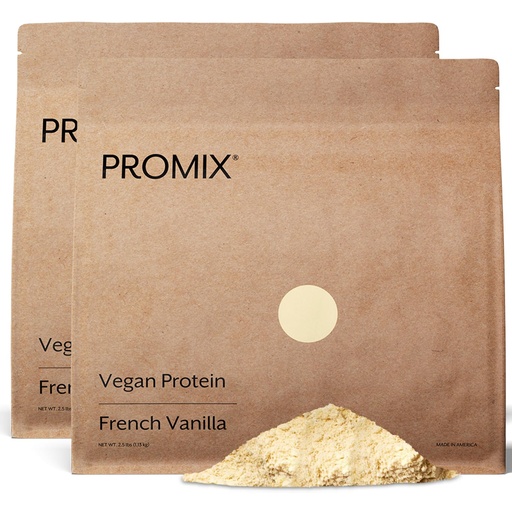 [BRSRO2QZC56GEHTO] ProMix Nutrition Vegan Protein Powder, 25g Plant Based Canadian Yellow Pea Protein, Vitamin B12, BCAAs - Vanilla - 5lb Bulk