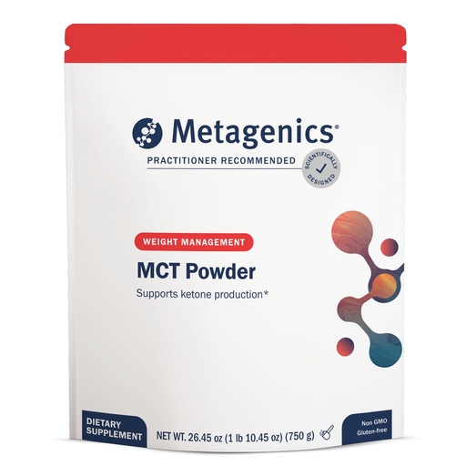 [BRSWY2T6BMCRQC3B] Metagenics MCT Powder - 10 g Medium‑Chain Triglycerides from Coconut per Serving* - Supports Energy, Satiety & Keto‑Friendly Fuel* - Unflavored, Mixes Easily - Non‑GMO, Gluten‑Free - Powder