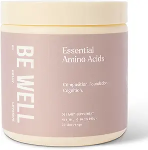 [BRSRAHTQB4MAE2D2] Be Well by Kelly Essential Amino Acids Unflavored Powder Supplement Plant-Based (6.87oz) BCAA 9 EAA's