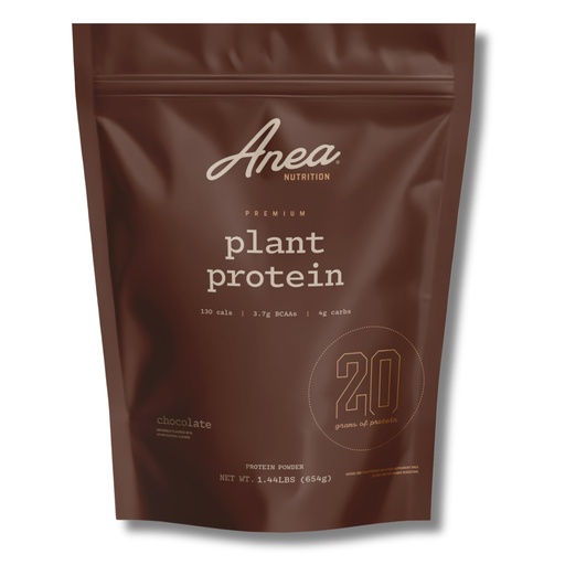 [BRSREAQNAB7AYC3P] Anea Plant Based Protein Powder, Protein Powder with 20g Per Serving, Vegan, Plant Based, Complete Amino Acids, Dairy Free, Gluten Free, No Fillers, No Artificial Sweeteners, Chocolate, 20 Servings
