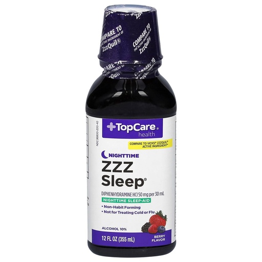 [BRSWGBQ6PIBAAFIY] TopCare, Nightime ZZZ Sleep. Nighttime Sleep Aid 12 OZ