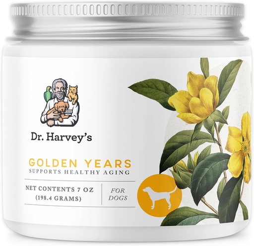 [BRSWKED7OQNRCADG] Dr. Harvey's Golden Years Geriatric Herbal Supplement for Senior Dogs, 7 Oz