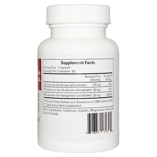 [BRSWIYI5CUGWODA3] Ecological Formulas - Manganese Picolinate 20 mg 60 caps