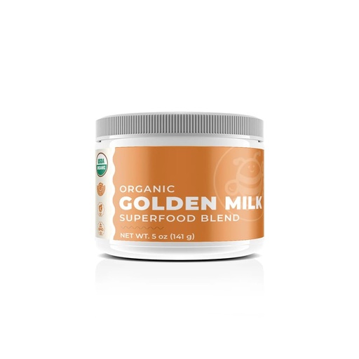 [BRSRECYZAV7RY3DG] GROOVY BEE® Organic Golden Milk Superfood Blend 5 oz (141 g)