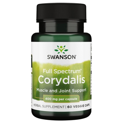 [BRSWIAYROFYG2G3G] Swanson Full Spectrum Corydalis 400 Milligrams 60 Veg Capsules