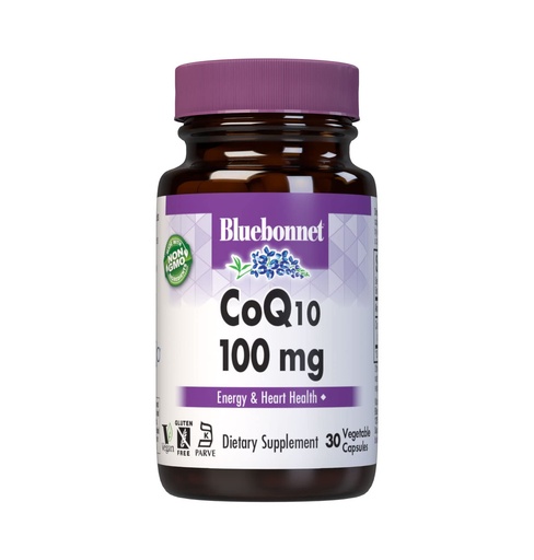 [BRSWIYQZBQIQIE3C] Bluebonnet CoQ-10 Vegetarian Capsules, 100 mg, 30 Count