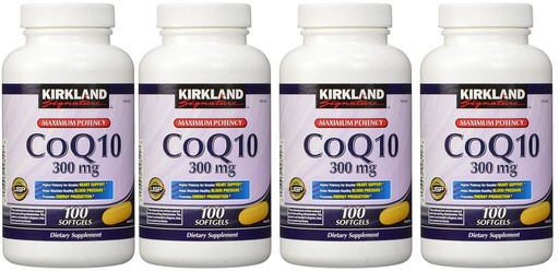 [BRSWKHYOOYBQK3Q6] Kirkland Signature urglw, COQ10 300 mg 100 Softgels (Pack of 4)