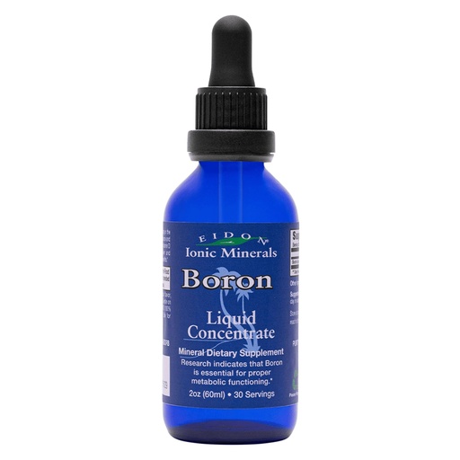 [BRSROZAQBAOWOG3B] Eidon Liquid Boron Drops - Ionic Mineral Pure Boron Supplement for Men & Women, Essential Element to Support Brain Health, Bioavailable, No Preservatives or Additives, Unflavored - 2 fl oz